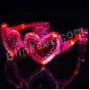 Heart Shaped Pink LED LightUp Flashing Sunglasses