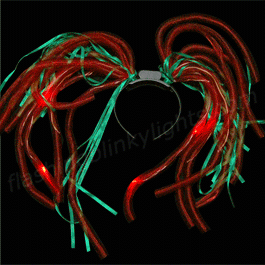 NEW! Red/Green Noodle Light Up Headbands