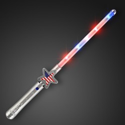 4TH OF JULY American Flag Star Light Stick Wand