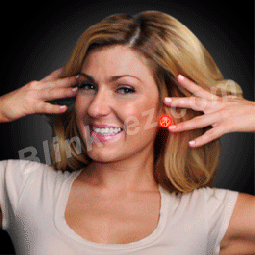 RED LED Mini Candy Lites Clip On Pins (NON FLASHING) Earrings