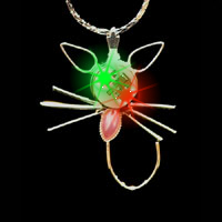 Flashing Necklace - Cat Design