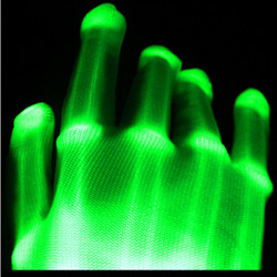 green light up gloves