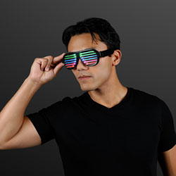 LED Rave Sound Reactive Glasses