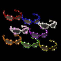 Flashing LED Sunglasses (Many Colors Available)